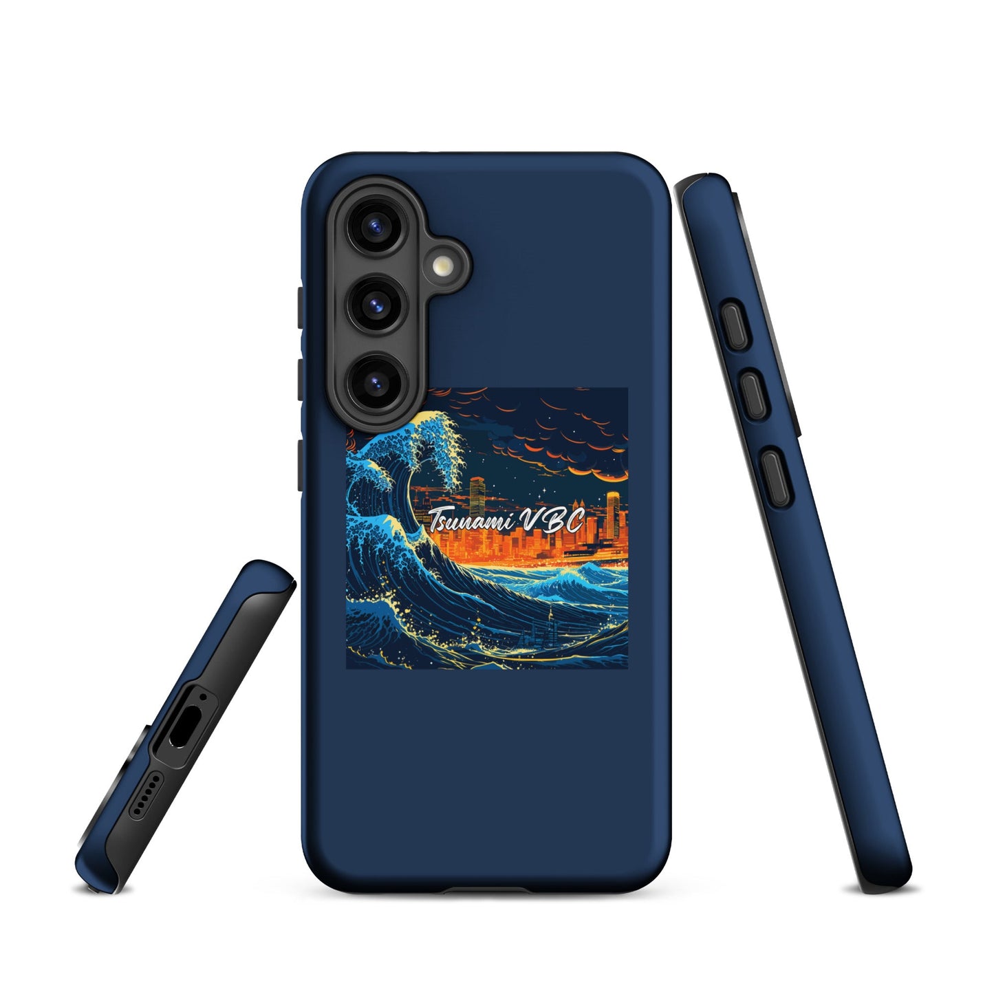 Tough Case for Samsung® | Tsunami Volleyball Club | Glow Tide Athletics Logo