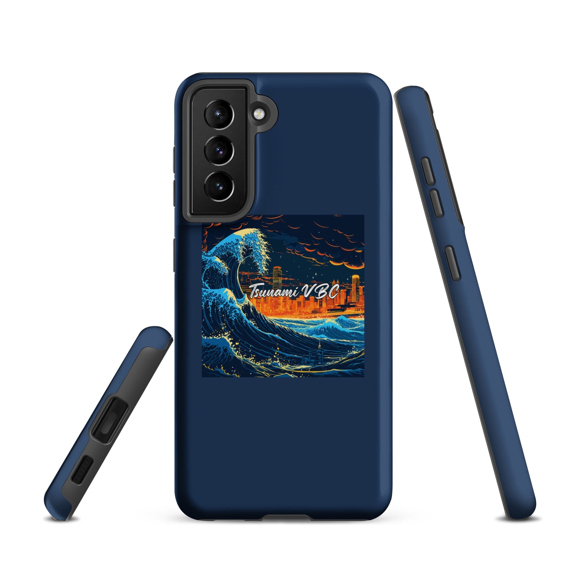 Tough Case for Samsung® | Tsunami Volleyball Club | Glow Tide Athletics Logo