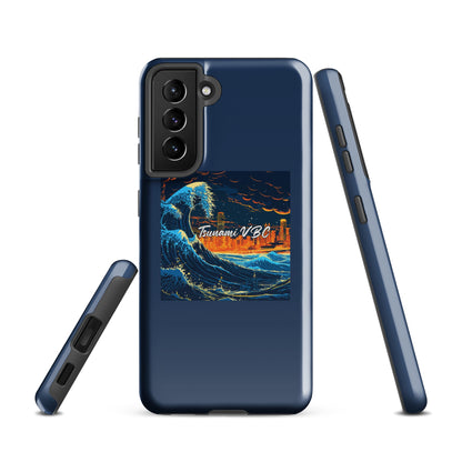 Tough Case for Samsung® | Tsunami Volleyball Club | Glow Tide Athletics Logo