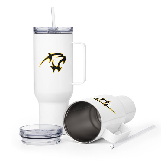 Travel Mug | Adelphi Womens Soccer | Mascot Logo