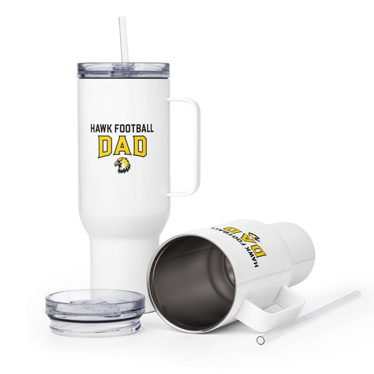 Travel Mug | Cardinal Ohara Hawks | Football Dad Logo