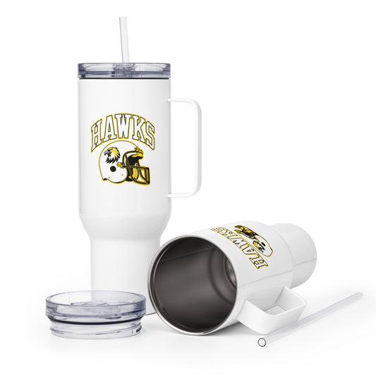 Travel Mug | Cardinal Ohara Hawks | Football Helmet Logo