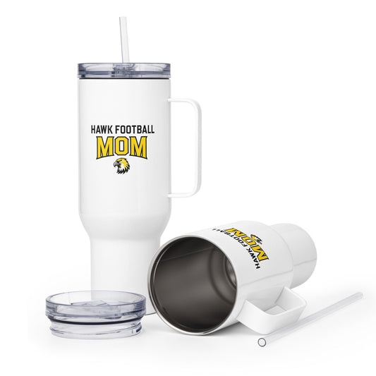 Travel Mug | Cardinal Ohara Hawks | Football Mom Logo
