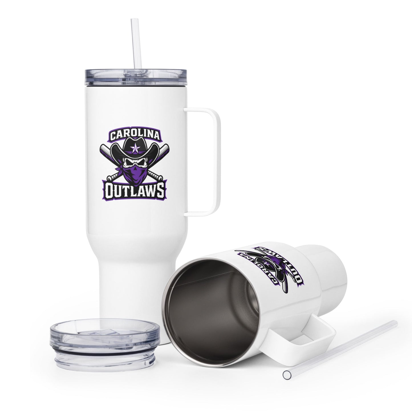 Travel Mug | Carolina Outlaws Baseball | Crest Logo
