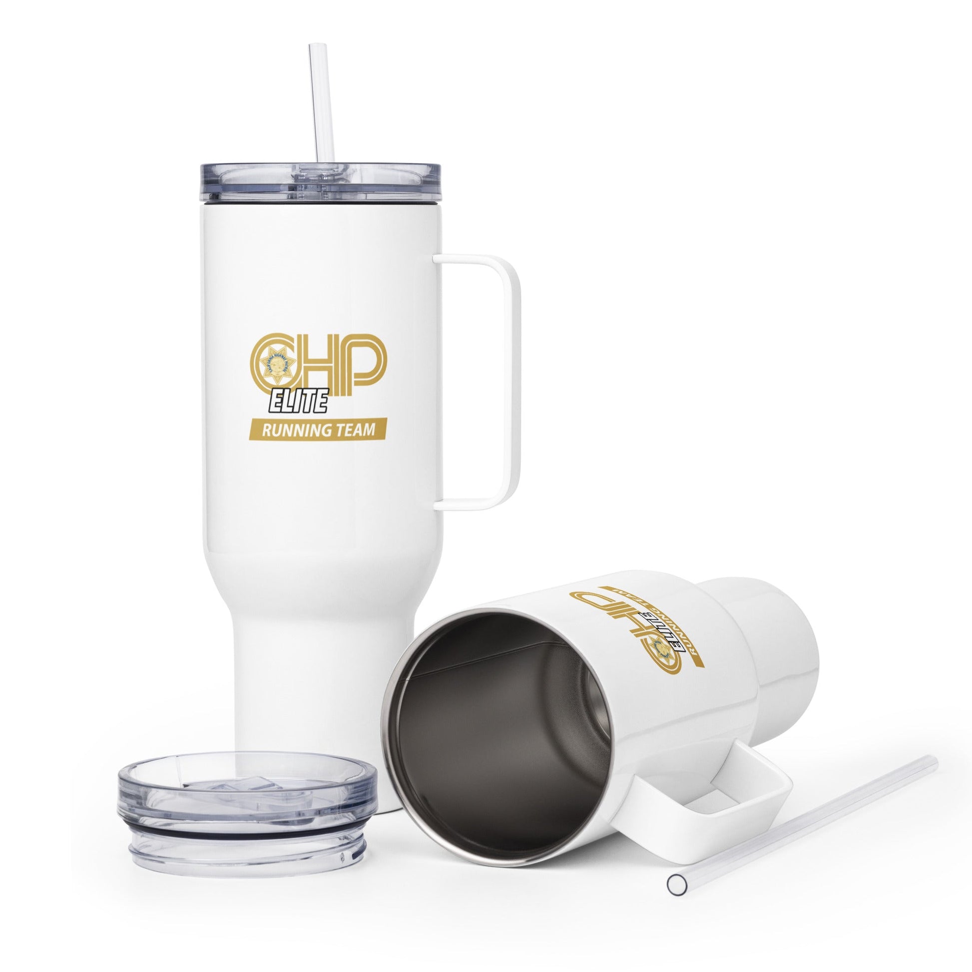 Travel Mug | CHP Elite Running Team | Runner Crest Logo