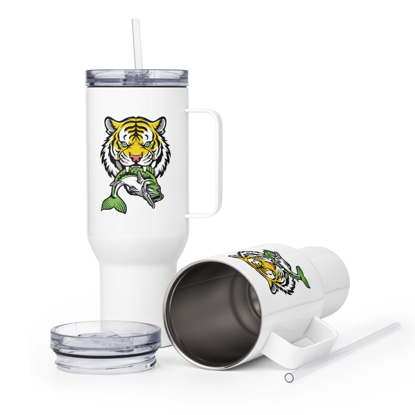 Travel Mug | DeKalb Fishing Team | Mascot Logo