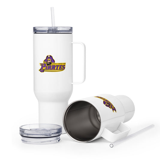 Travel Mug | ECU Club Womens Lacrosse | Pirate Emblem Logo