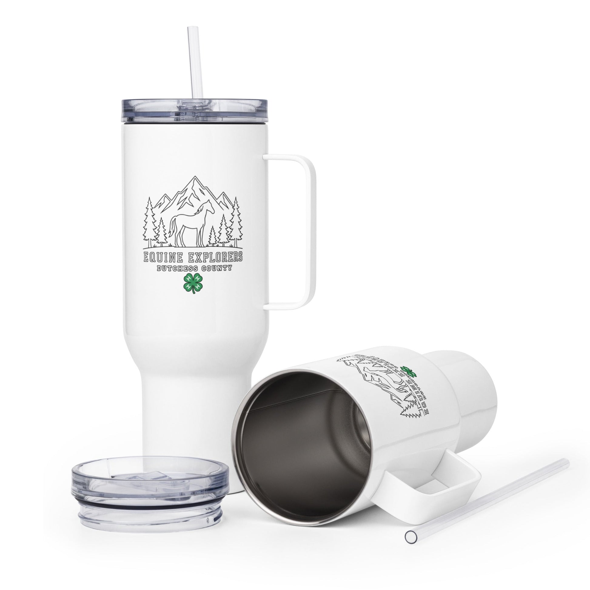 Travel Mug | Equine Explorers | Dutchess Crest Trailblazers Logo