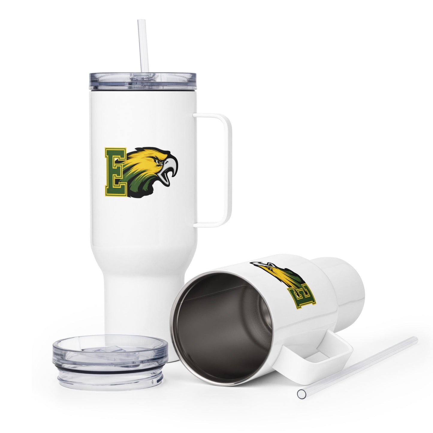 Travel Mug | Evergreen Junior High | Mascot Logo