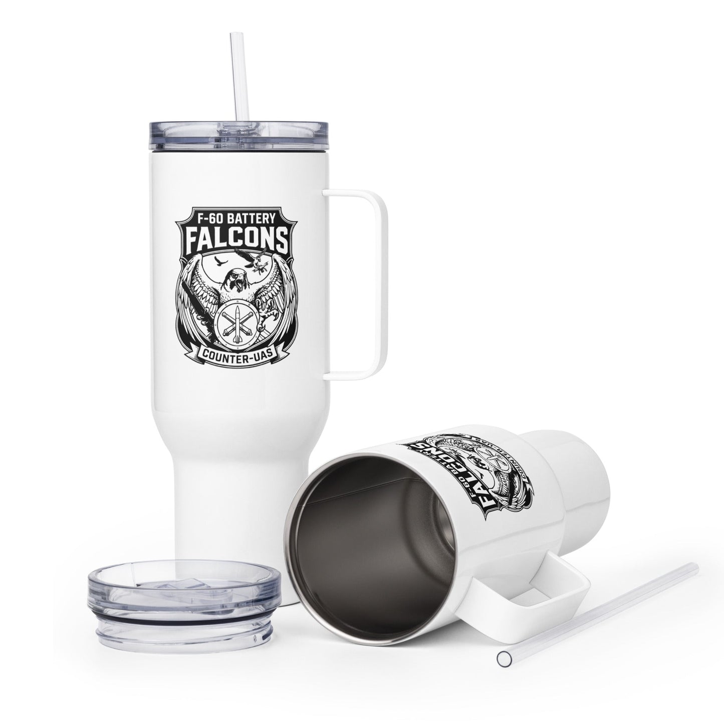 Travel Mug | F - 60th ADA | Falcon Shield Logo