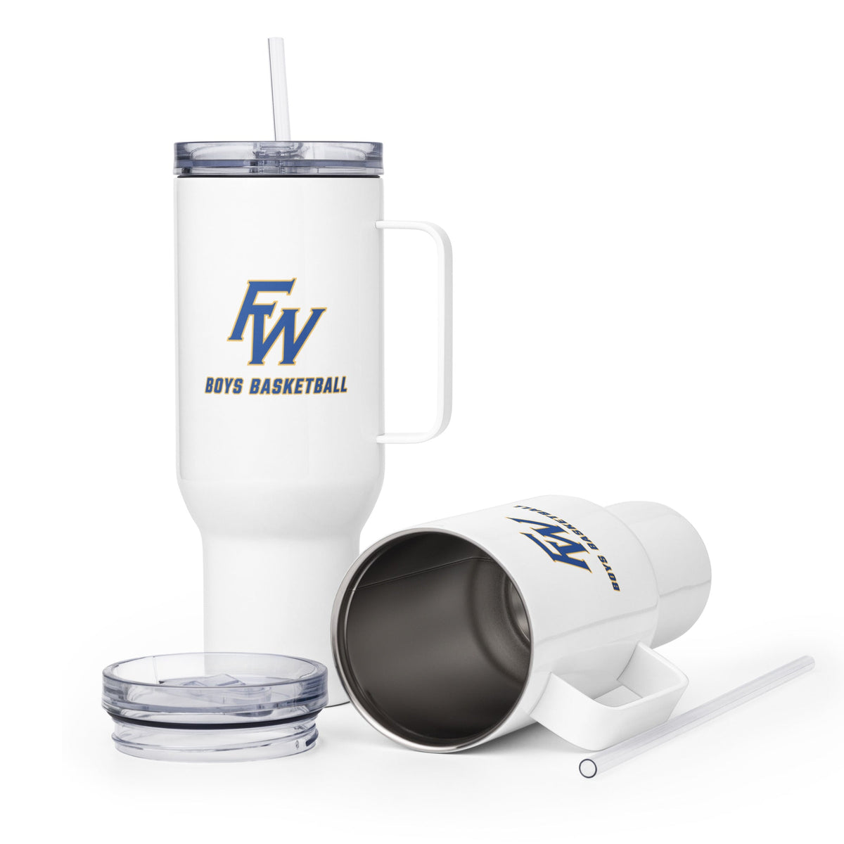 Travel Mug | Fayette Ware Boys Basketball | FW Crest Logo