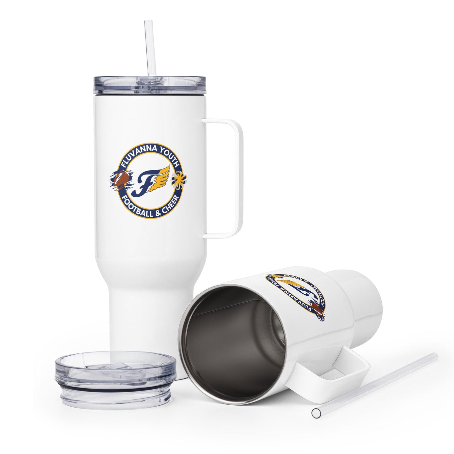 Travel Mug | Fluvanna Youth Football and Cheer | Badge Logo