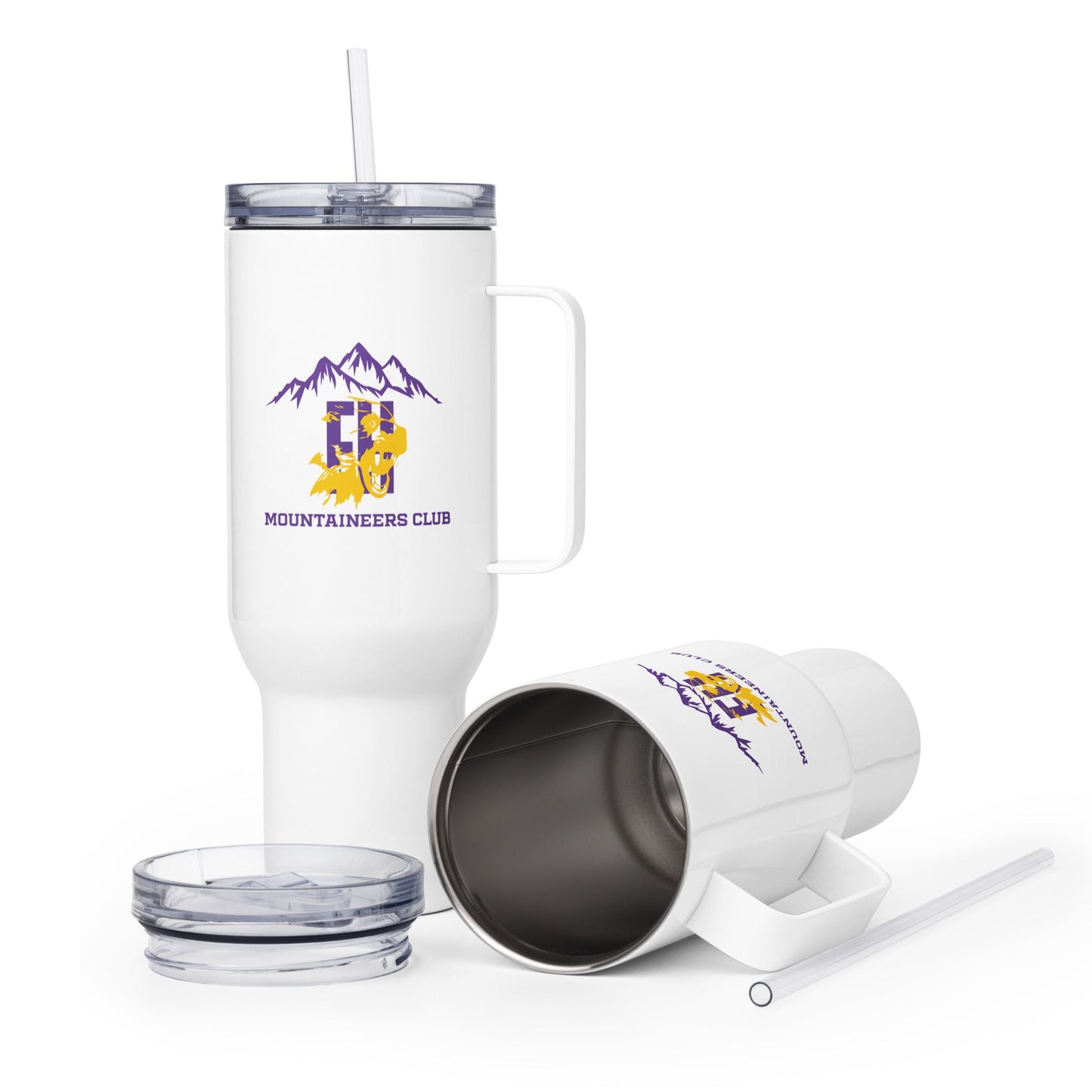Travel Mug | Friday Harbor High School Mountaineers Club | Mountaineers Logo