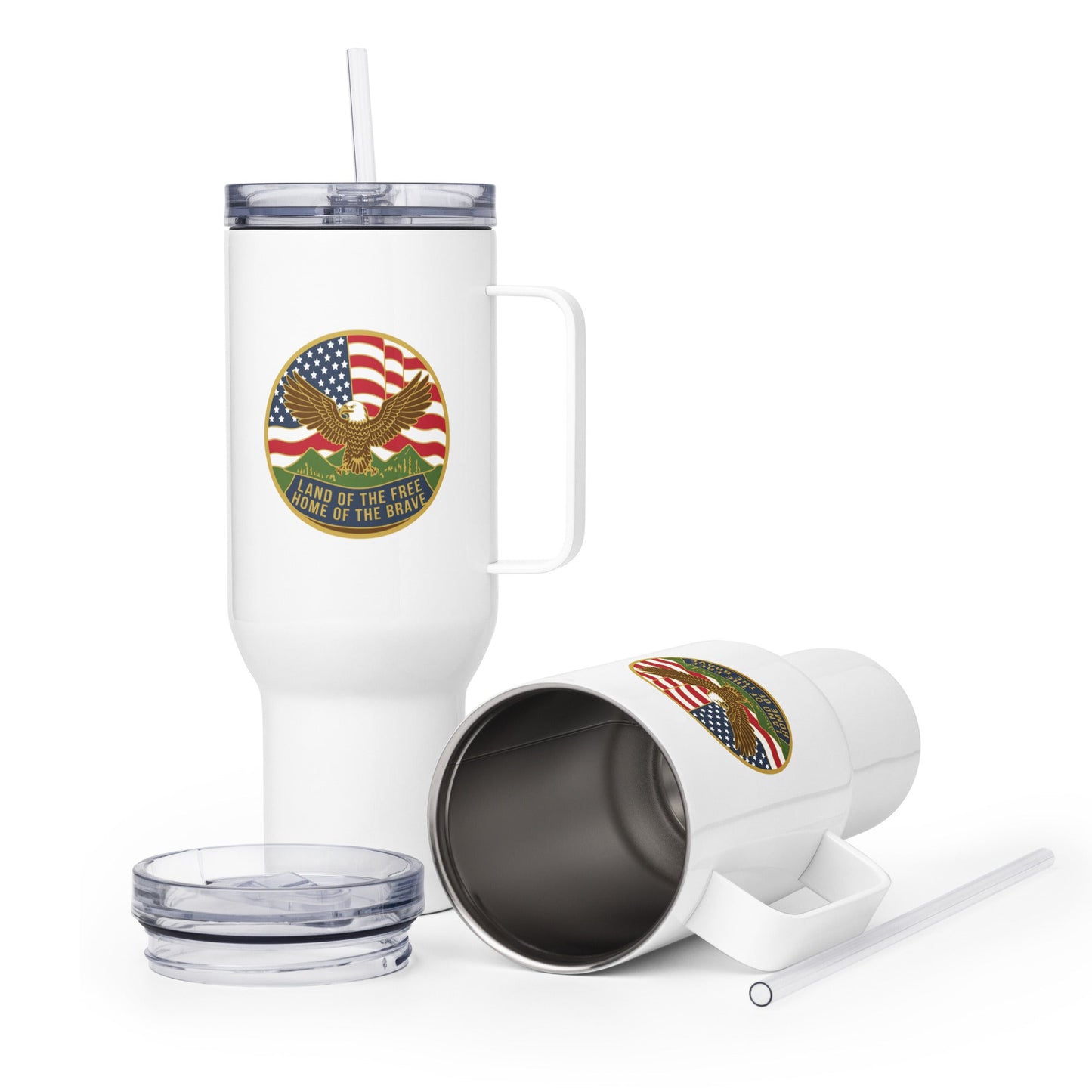 Travel Mug | Georgia State Society Children of the American Revolution | Badge Logo