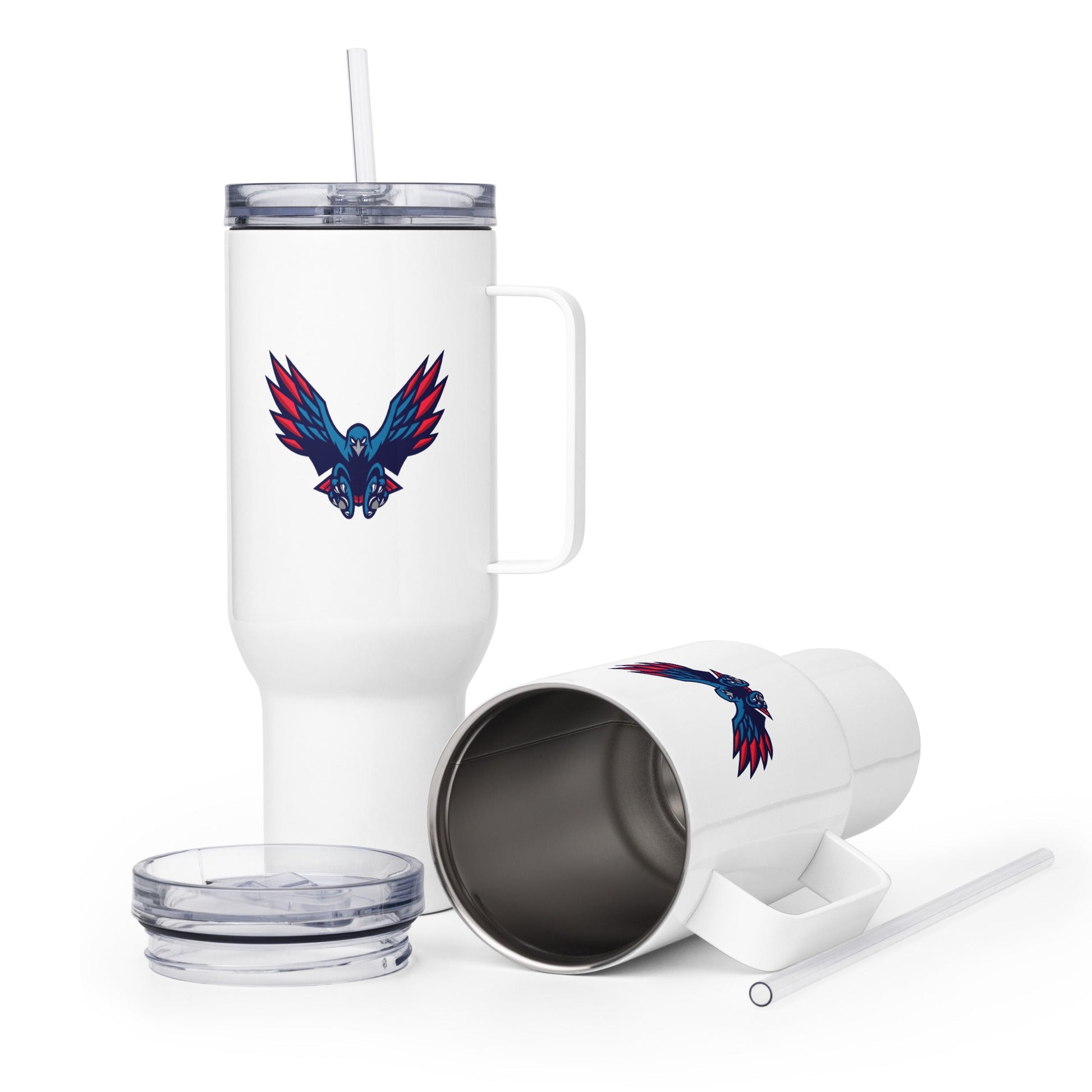 Travel Mug | HSE | Vortex Raptor Mascot Logo