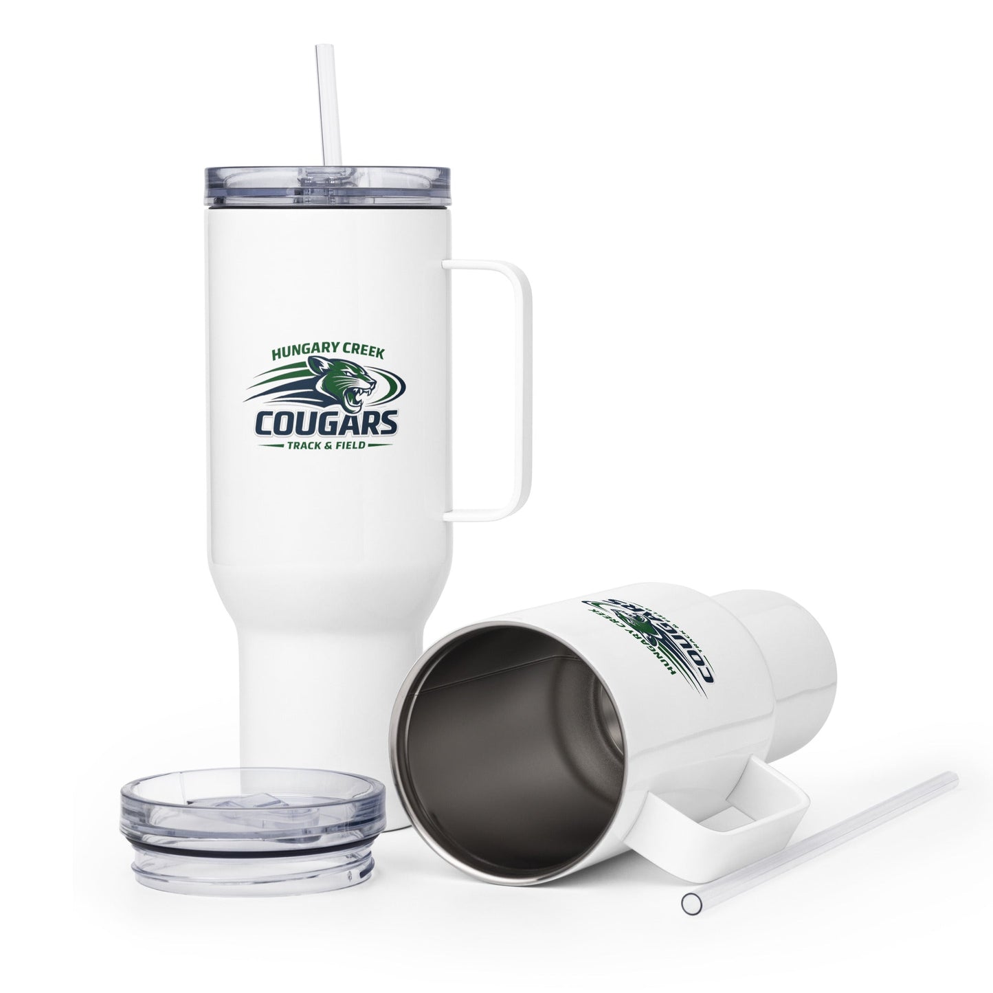 Travel Mug | Hungary Creek Cougar | Modern Icon Logo