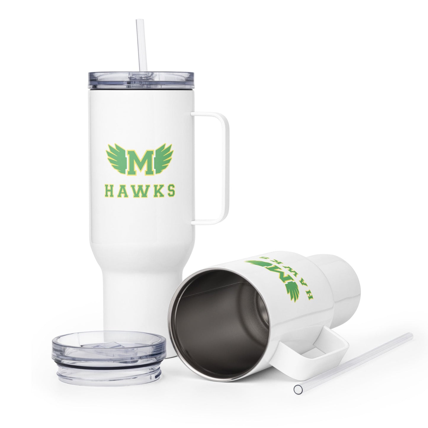 Travel Mug | Lake Minneola Hawks Football | Icon Logo