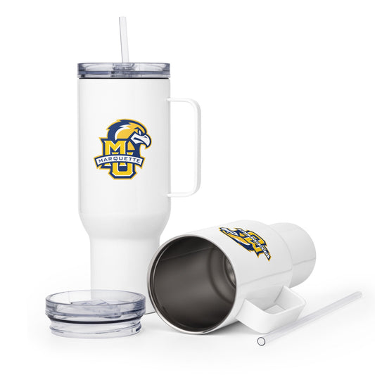 Travel Mug | Marquette University Women's Hockey | Eagle Crest Logo