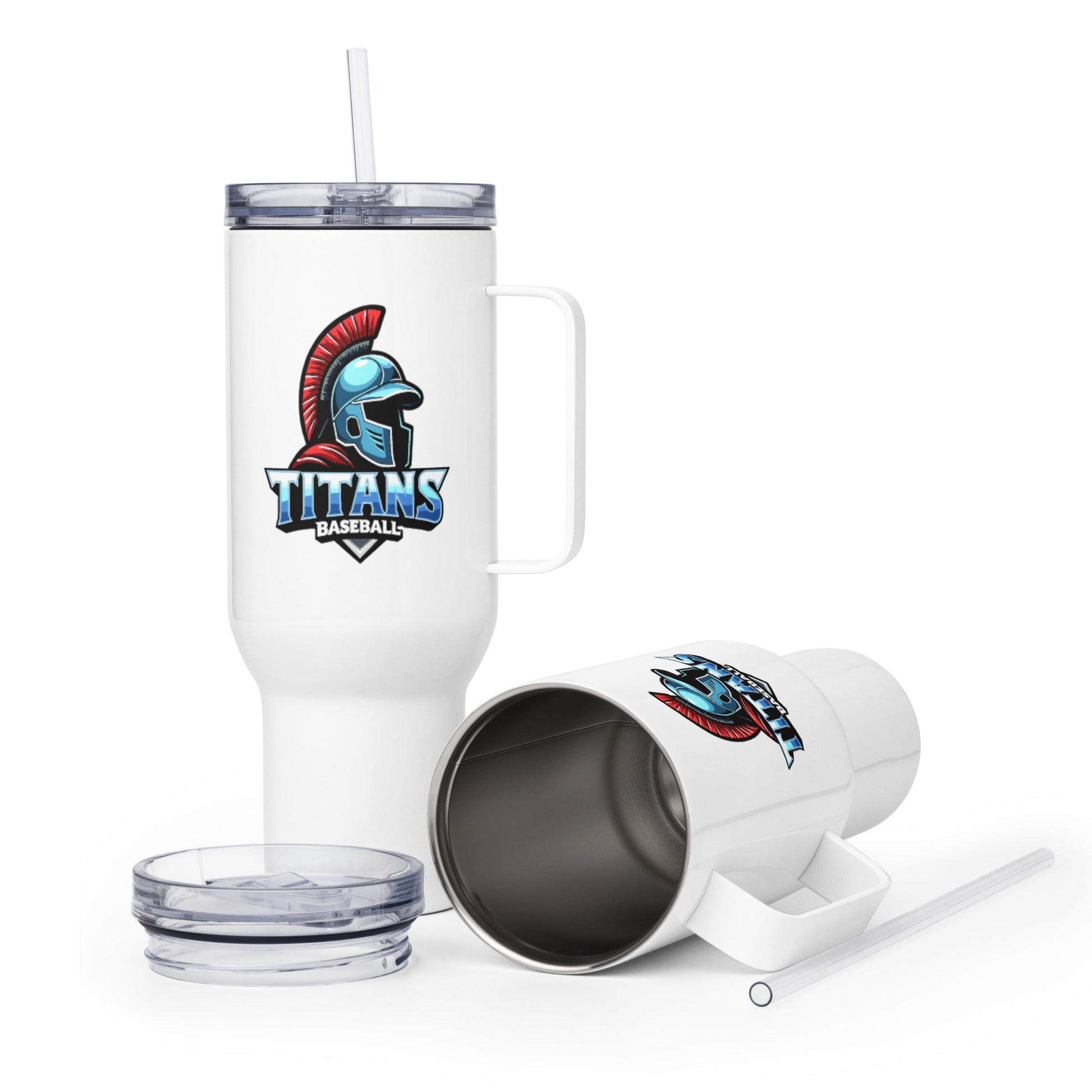 Travel Mug | Mighty Titans Baseball | Crest Logo