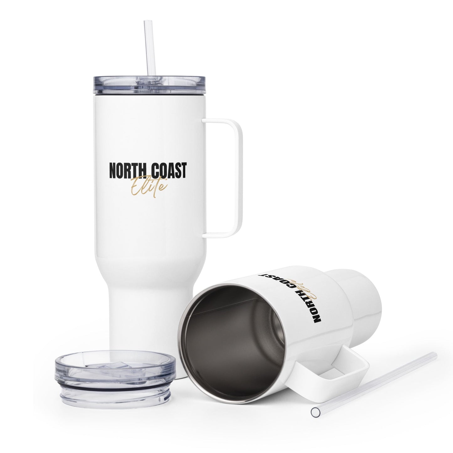 Travel Mug | North Coast Elite Inc | Script Logo