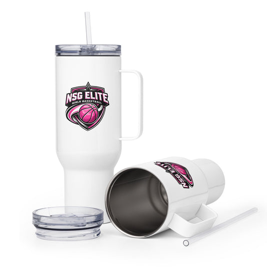 Travel Mug | NSG Elite Women’s Basketball | Vanguard Shield Logo