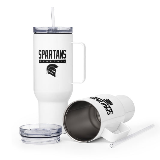 Travel Mug | Owings Mills Spartans Baseball | Crest Logo