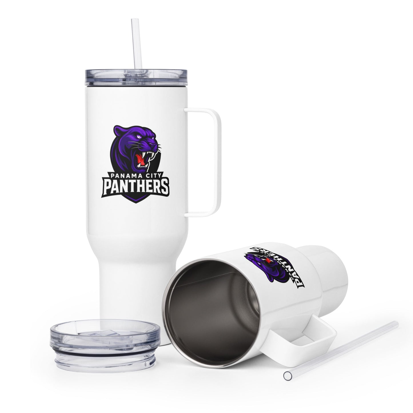 Travel Mug | Panama City Panthers | Mascot Logo