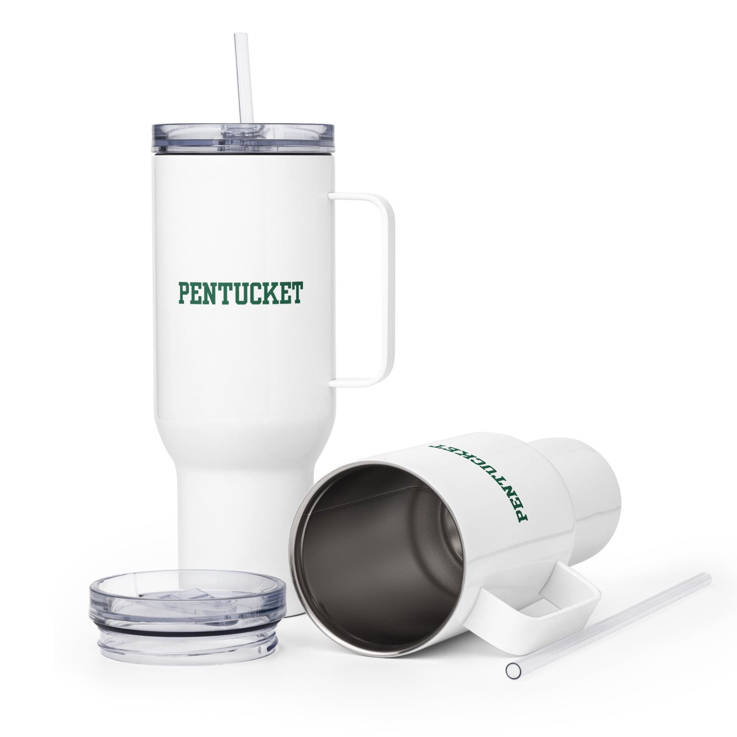 Travel Mug | Pentucket Youth Football and Cheer | Script Logo