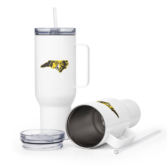 Travel Mug | Pfeiffer University Golf | NC Logo