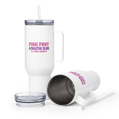 Travel Mug | Pink Pony Athletic Club | Athletic Wordmark Logo
