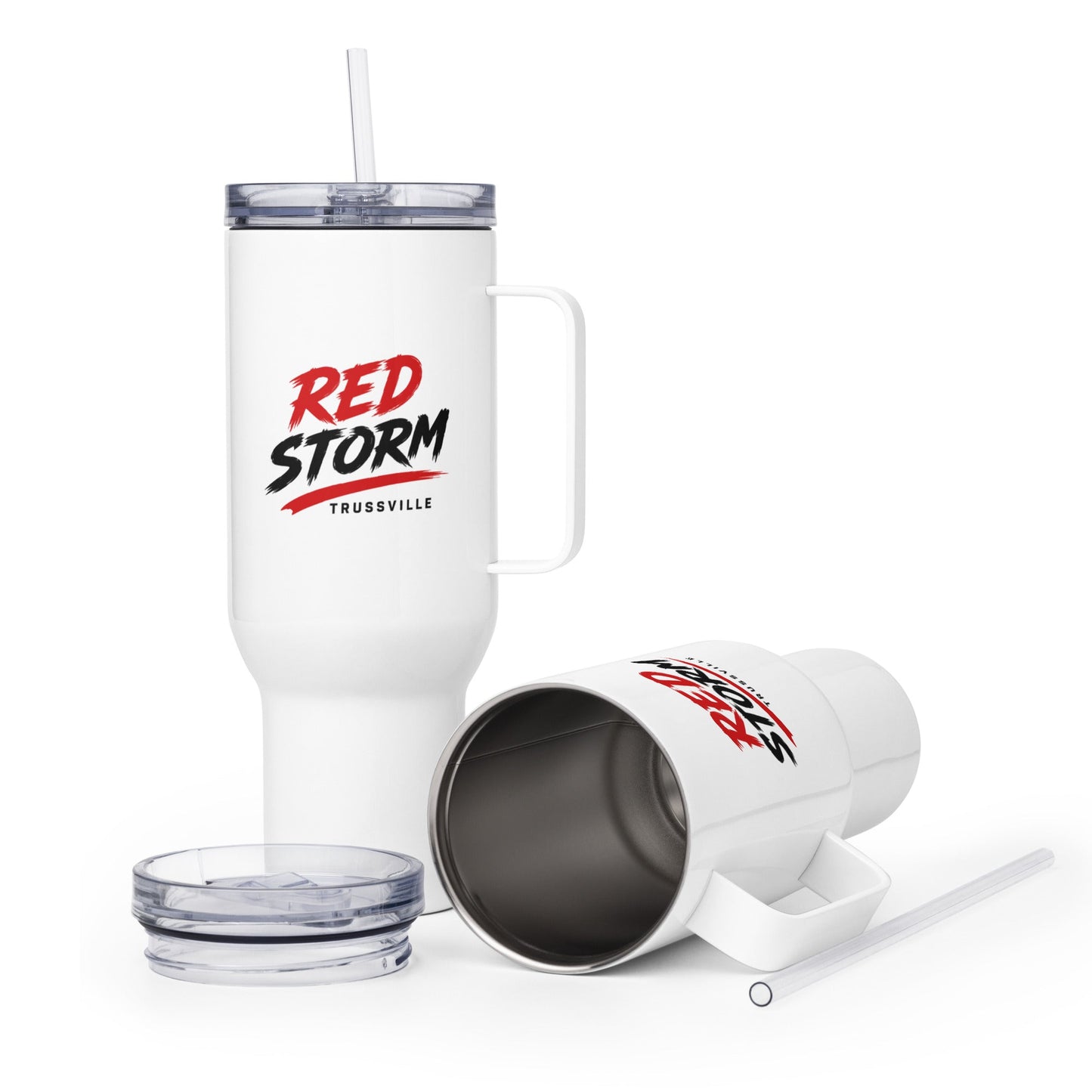 Travel Mug | Red Storm | Modern Script Logo