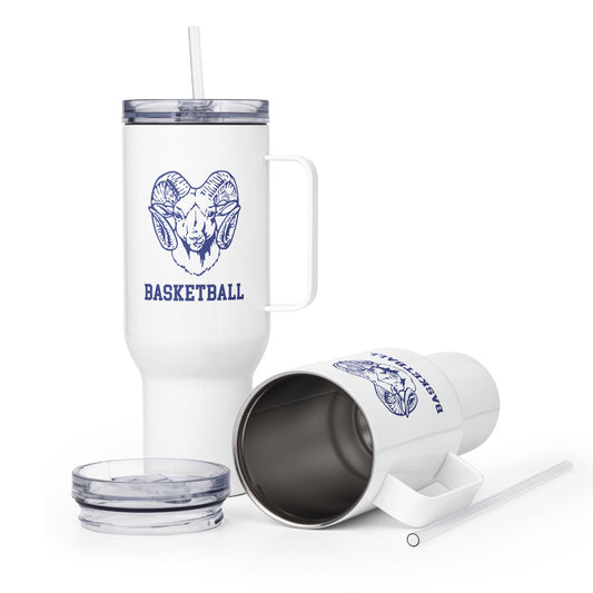 Travel Mug | Rensselaer Rams | Basketball Logo