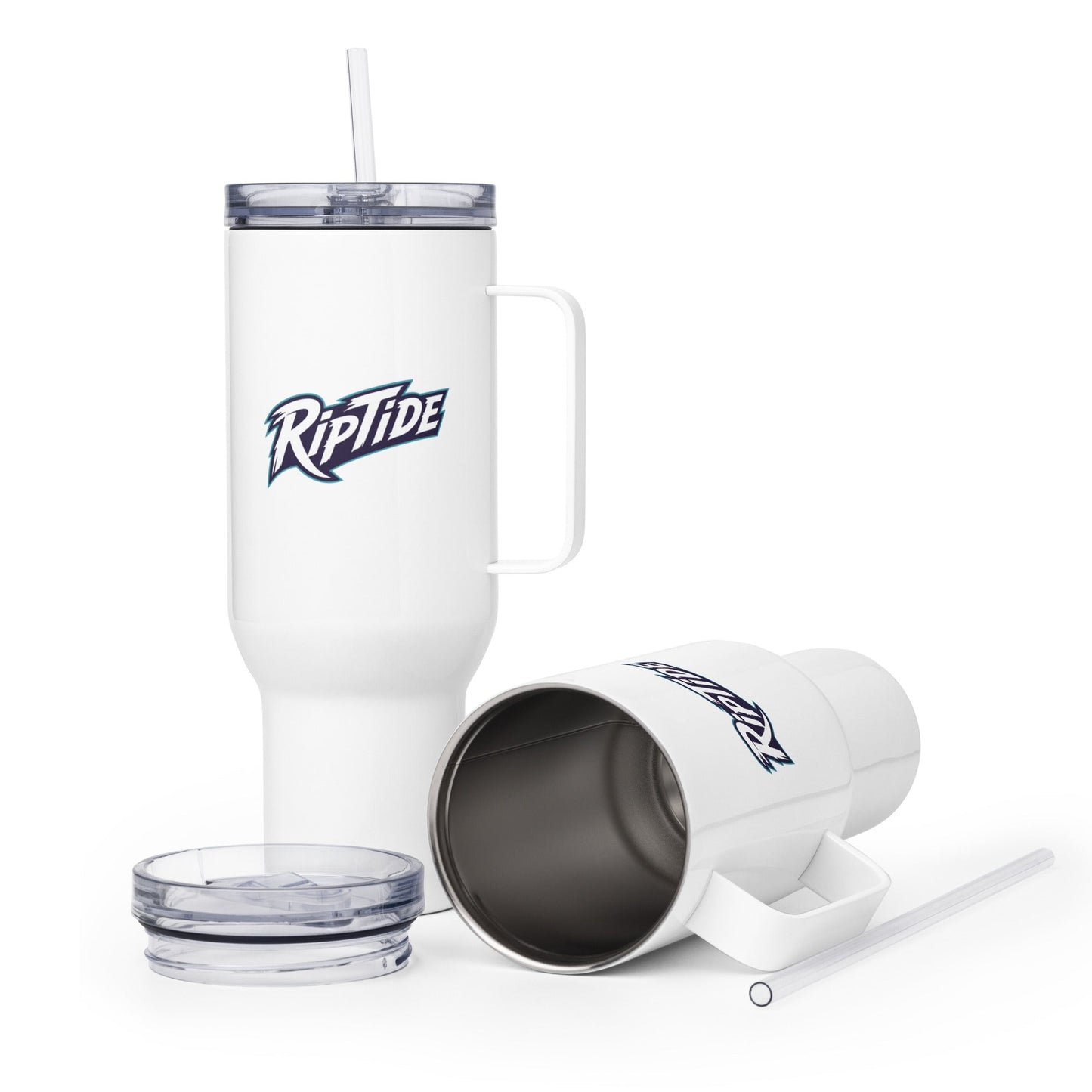 Travel Mug | RipTide Softball | Modern Script Logo