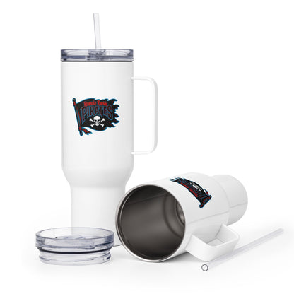 Travel Mug | Roanoke Rapids Pirates | Blackwave Flag Logo