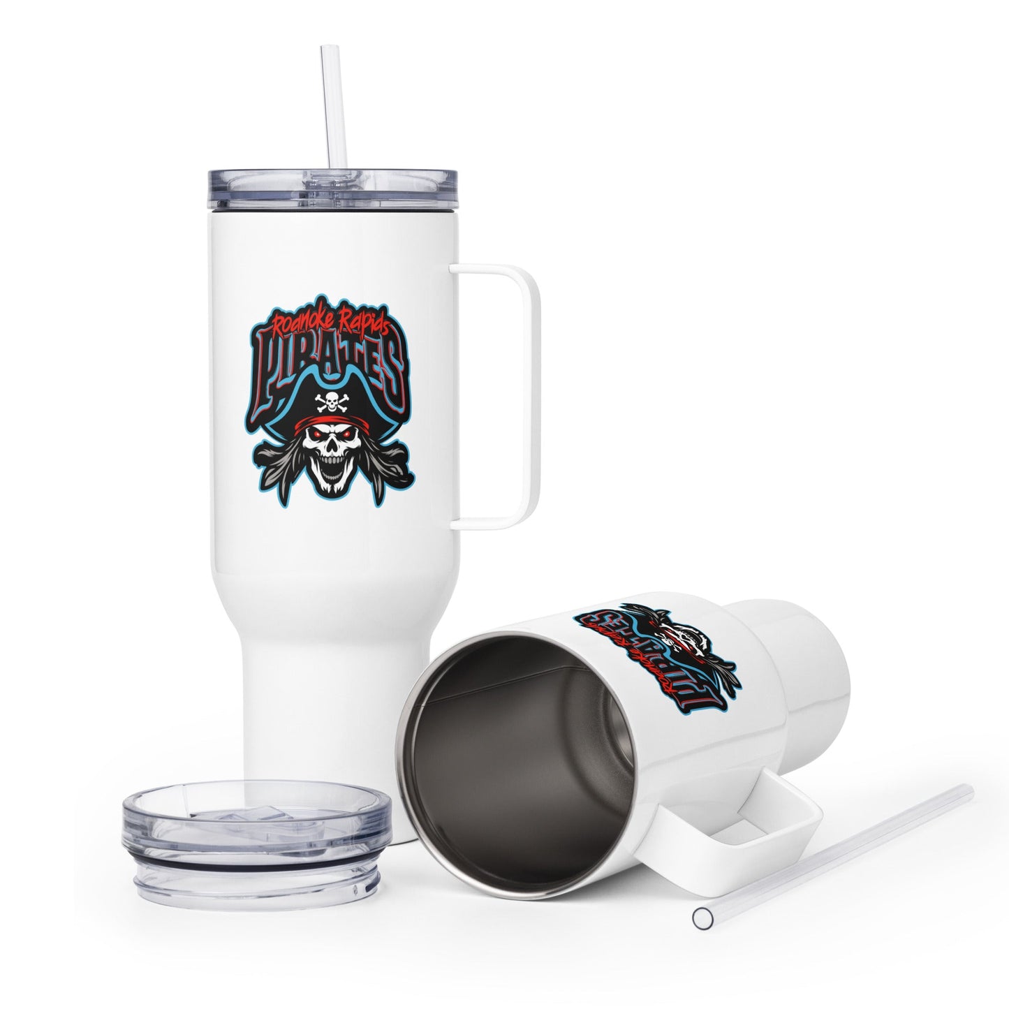 Travel Mug | Roanoke Rapids Pirates | Reaver Captain Logo