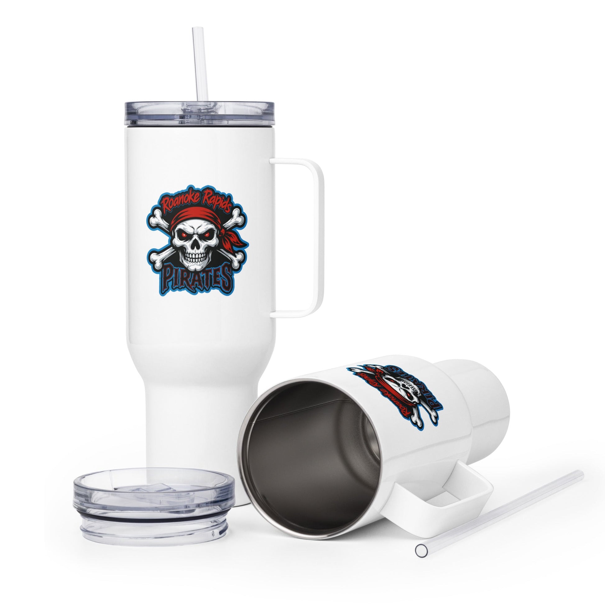 Travel Mug | Roanoke Rapids Pirates | River Raiders Logo