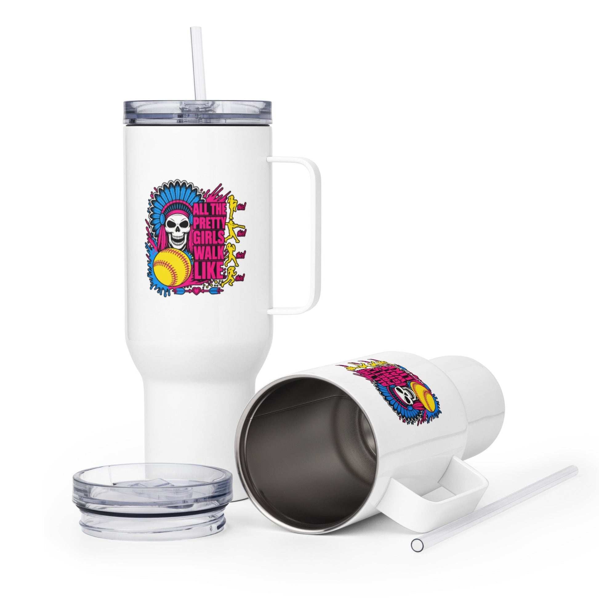 Travel Mug | Savage Softball | Varsity Vanguard Logo