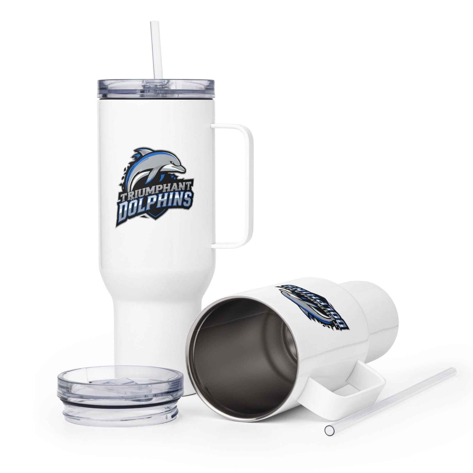 Travel Mug | SE Triumphant Dolphins | Dolphins Mascot Logo