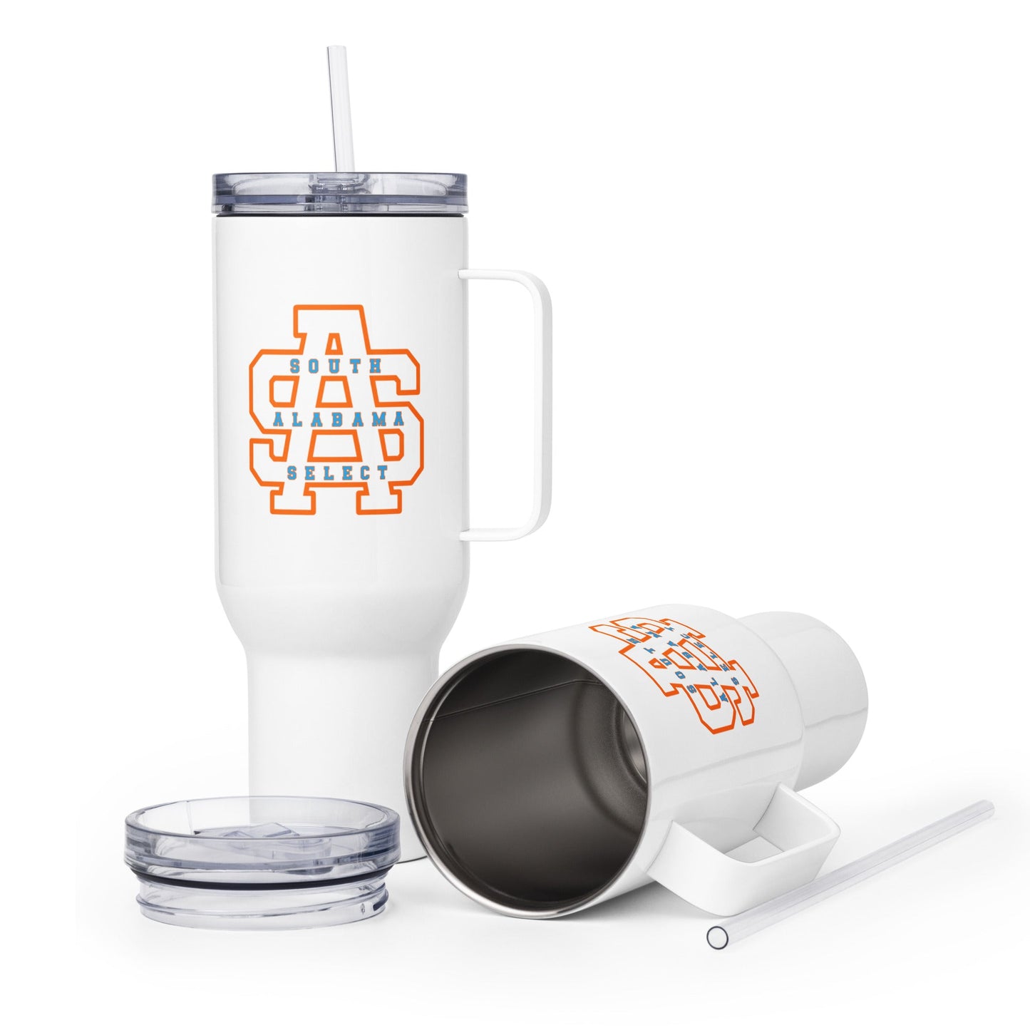Travel Mug | South Alabama Select 8U | Letter Crest Logo