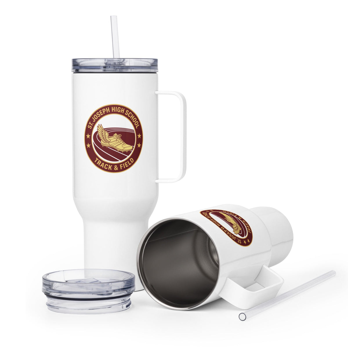 Travel Mug | St. Joseph High School - Track & Field | Badge Logo