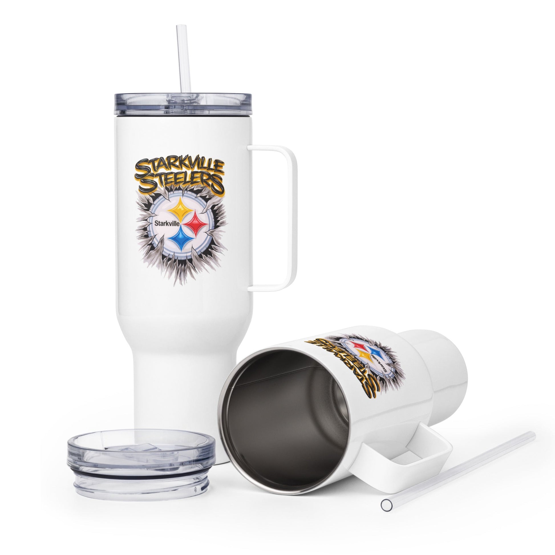 Travel Mug | Starkville Steelers | Ripped Logo