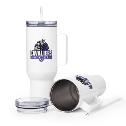 Travel Mug | STM Soccer | Vanguard Logo