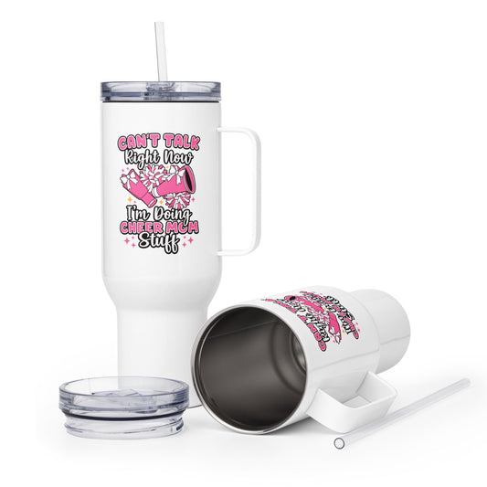 Travel Mug | Sunset Surge All-Star Cheerleading | Modern Script Logo
