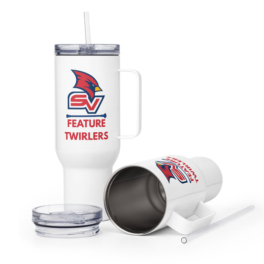 Travel Mug | SVSU Feature twirlers | Icon Logo