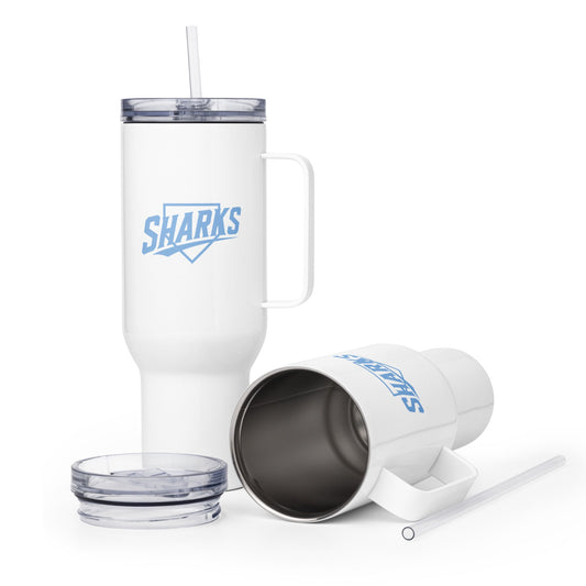 Travel Mug | The Sharks Baseball Team | Crest Logo