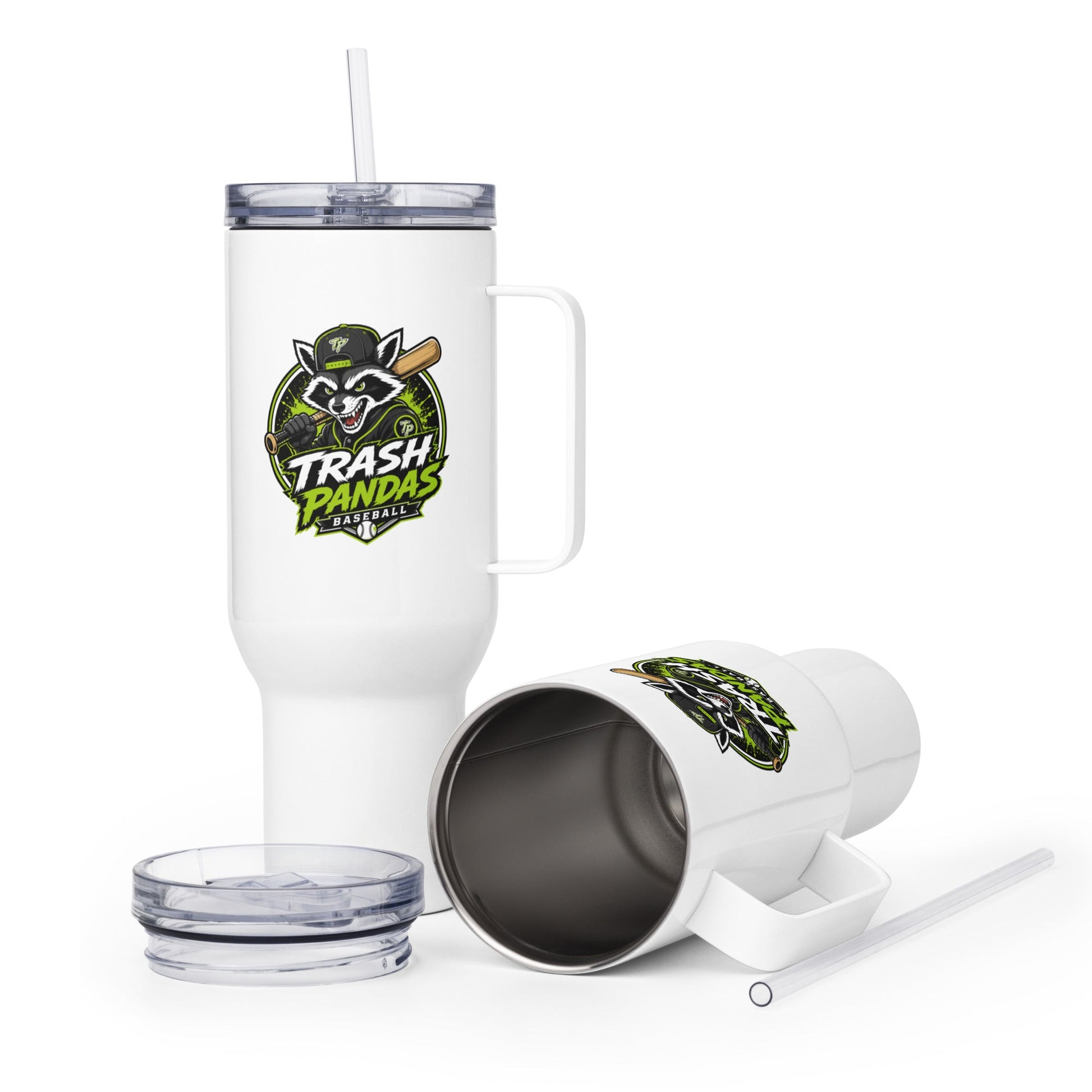 Travel Mug | Trash Pandas Baseball Organization | Mascot Logo