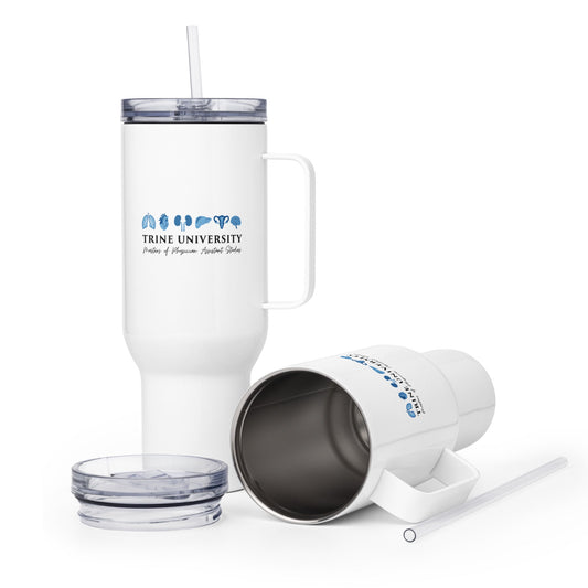 Travel Mug | Trine PA program | Modern Script Logo