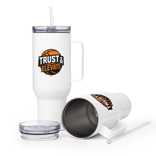 Travel Mug | Trust & Elevate | Athletic Logo