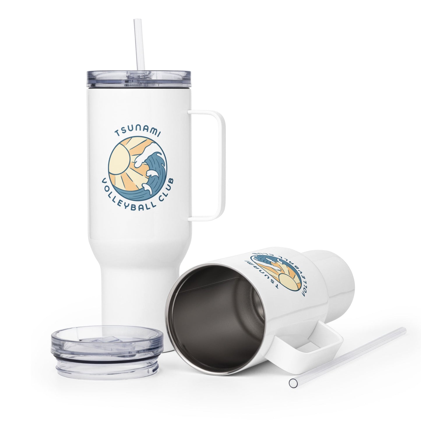 Travel Mug | Tsunami Volleyball Club | Emblem Logo