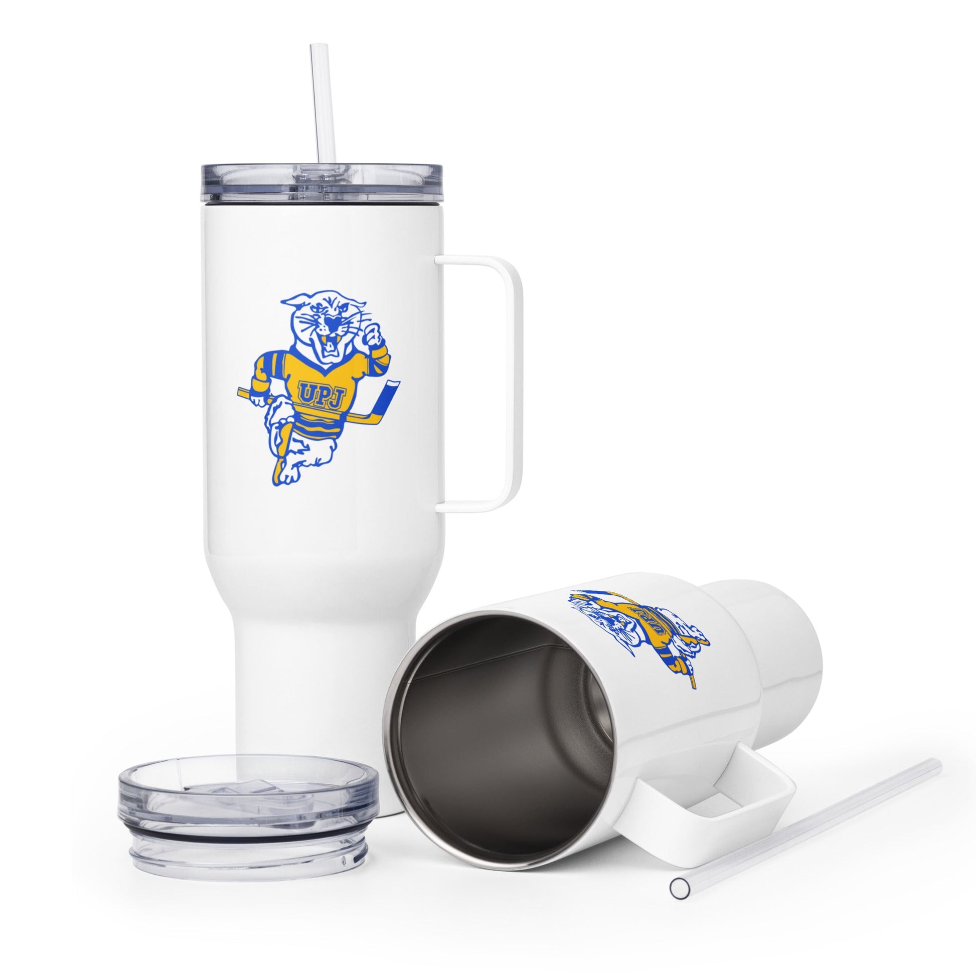 Travel Mug | UPJ Hockey | Mascot Logo